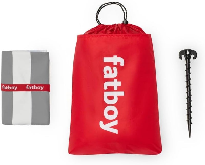 Fatboy Beach Baggy Towel With inflatable pillow | Lightweight | Quick drying | (Ground pin included | UV grade: 8 | Pillow coating is airtight and waterproof | 165 X 80 cm - Stone Grey - Image 5